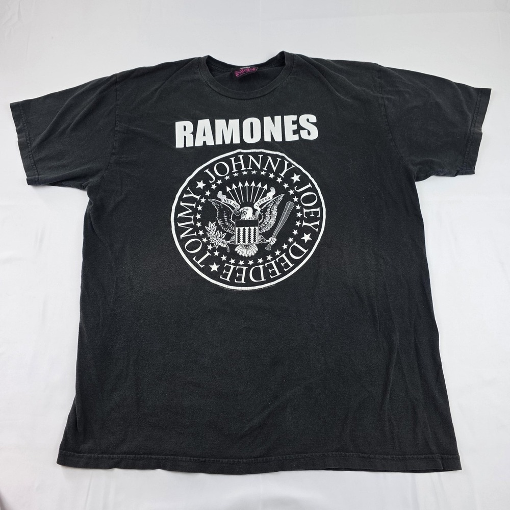 Vintage Ramones Shirt Mens XL Black Presidential Seal Punk Rock Graphic Band Tee